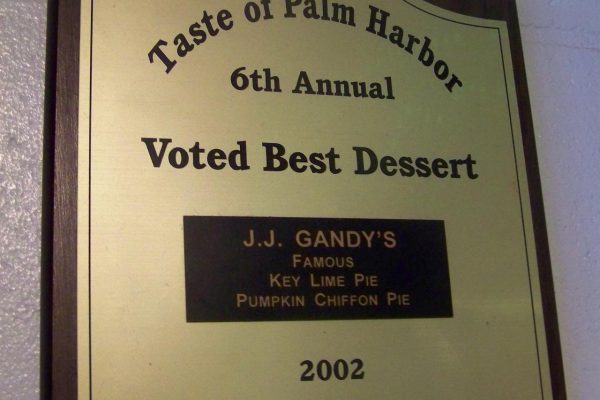 Taste of Palm Harbor 2002 Best Dessert